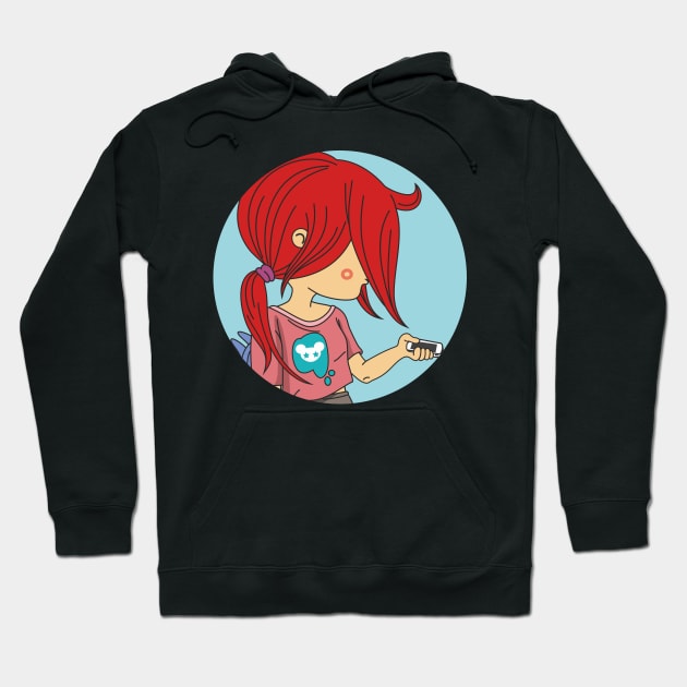 Redhead Girl Hoodie by idiotstile